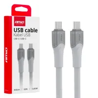 Kabel do łądowania USB-C USB-C 60W 300cm FullLINK model X111 transmisja danych AMIO-04293