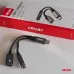 Adapter rozgałęźnik USB-C na  USB-C + Mini Jack 3.5mm 10cm AMIO-04295