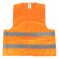 AMIO 03986 — Kamizelka ostrzegawcza odblaskowa pomarańczowa z certyfikatem XXXL AMIO-03986