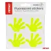 Naklejki fluorescencyjne odblaskowe ostrzegawcze dla dzieci łapki AMIO-03942