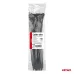 Taśmy opaski zaciskowe kablowe czarne 4,8x350mm - 100 szt. AMIO-02157