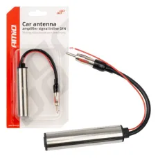 AMIO 04132 — Wzmacniacz sygnału separator antenowy prosty DIN AMIO-04132