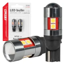 AMIO 04244 — Żarówki LED CANBUS T10 W5W 9 SMD 3030 White 12V 24V 36V 48V AMIO-04244