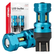 AMIO 04255 — Żarówki LED CANBUS T20 7443 W21/5W 4SMD 1860 White 12V 24V AMIO-04255