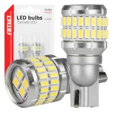 AMIO 04261 — Żarówki LED CANBUS T15 W16W 48SMD 4SMD 3014 3030 White 12V 24V AMIO-04261