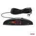 Zestaw czujników parkowania cofania LED 4 sensory białe AMIO-01566