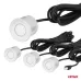Zestaw czujników parkowania cofania LED COB 4 sensory białe AMIO-02283