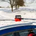 Szczotka zmiotka skrobaczka do szyb śniegu lodu teleskopowa ze ściągaczką wody 98-134 cm AMIO-04147