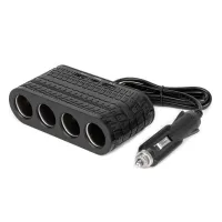 Rozdzielacz gniazda zapalniczki z ładowarką 2x USB-A 1x USB-C 12V 24V 120W 80cm AMIO-04367