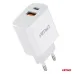 Ładowarka sieciowa PRO-09 USB + USB-C 20W Quick Charge 230V AMIO-02935