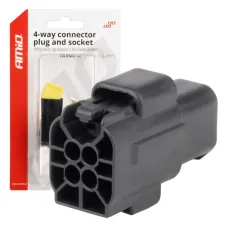 AMIO 04348 — Złącze elektryczne wodoodporne zestaw 4 PIN 2.2mm AMIO-04348