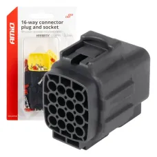 AMIO 04353 — Złącze elektryczne wodoodporne zestaw 16 PIN 2.2mm AMIO-04353
