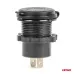 Ładowarka samochodowa z gniazdami USB wodoodporna z włącznikiem 2x USB-C 12V 24V AMIO-04224