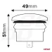 Ładowarka samochodowa z gniazdami USB wodoodporna w kształcie łódki 2x USB 12V 24V AMIO-04228