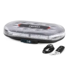 AMIO 04369 — Belka ostrzegawcza bezprzewodowa LED z pilotem R65 R10 326x186x63 26W 12V 24V AM...