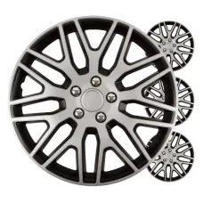 VERSACO 8491 — Kołpaki samochodowe 4szt. komplet Dakar czarno srebrne 14