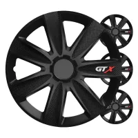 Kołpaki samochodowe 4szt. komplet GTX carbon czarny 17