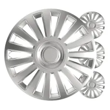 VERSACO 4595 — Kołpaki samochodowe 4szt. komplet Luxury srebrne 16