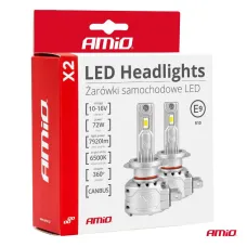 AMIO 02971 — Żarówki samochodowe LED seria X2 H3 6500K Canbus AMIO-02971
