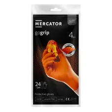 MERCATOR MER20762 — Rękawice nitrylowe Mercator GoGrip POMARAŃCZOWE 4 szt. rozmiar M