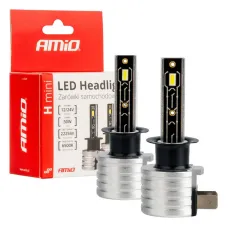 AMIO 03329 — Żarówki samochodowe LED seria H-mini H1 6500K Canbus AMIO-03329
