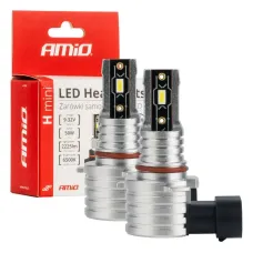 AMIO 03334 — Żarówki samochodowe LED seria H-mini HB3 9005/HIR1 9011/H10 6500K Canbus AMIO-03...