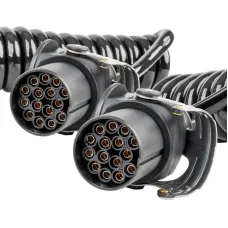 AMIO 04382 — Przewód spiralny naczepy TIR 2x 15 PIN 5m 24V AMIO-04382