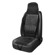 AMIO 04429 — Mata na siedzenie fotel koralikowa czarna koraliki do samochodu 45x120cm CSM-16 ...