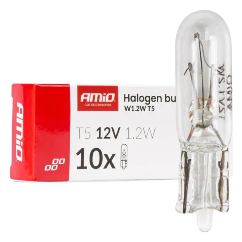 Żarówki halogenowe 1.2W W2x4.6d 10szt. AMIO-04412