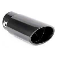 Końcówka tłumika wydechu stal nierdzewna MT 020B czarna AMIO-02351