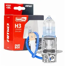 AMIO 04403 — Żarówki halogenowe H3 12V 55W LumiTec NEXT GENERATION +135% DUO AMIO-04403
