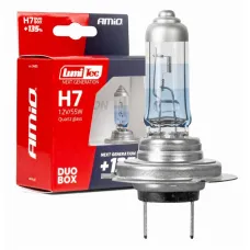 AMIO 04405 — Żarówki halogenowe H7 12V 55W LumiTec NEXT GENERATION +135% DUO AMIO-04405