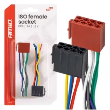 AMIO 04444 — Złącze żeńskie ISO CCA 5A 12V AMIO-04444