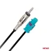 Adapter antenowy FAKRA DIN 5A 12V AMIO-04443