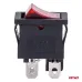 Włącznik kołyskowy z czerwonym podświetleniem 20A 12V 24V AMIO-04440