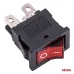 Włącznik kołyskowy z czerwonym podświetleniem 20A 12V 24V AMIO-04440