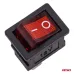 Włącznik kołyskowy z czerwonym podświetleniem 20A 12V 24V AMIO-04440