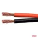 Kabel głośnikowy dwużyłowy CCA 2x1mm2 100m 5A AMIO-04458