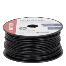 AMIO 04455 — Przewód jednożyłowy czarny CCA 1x1.5mm2 50m 7.5A 12/230V AMIO-04455
