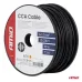 Przewód jednożyłowy czarny CCA 1x1.5mm2 50m 7.5A 12/230V AMIO-04455