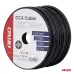 Przewód jednożyłowy czarny Cable CCA 1x0.75mm2 100m 3.75A 12/230V AMIO-04453