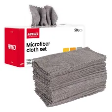AMIO 04492 — Zestaw ściereczek z mikrofibry 50szt. 210gsm 30x30cm AMIO-04492