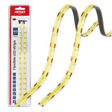 AMIO 04569 — Paski LED COB do samochodu białe 2x30cm 12V AMIO-04569
