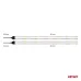 Paski LED COB do samochodu białe 2x30cm 12V AMIO-04569
