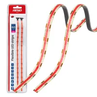 Paski LED COB do samochodu różowe 2x30cm 12V AMIO-04570
