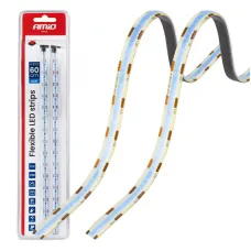 AMIO 04571 — Paski LED COB do samochodu niebieskie 2x30cm 12V AMIO-04571