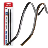 Paski LED COB do samochodu boczne pomarańczowe 2x30cm 12V AMIO-04574