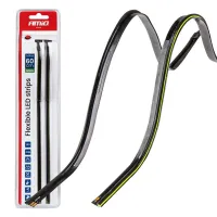 Paski LED COB do samochodu boczne zielone 2x30cm 12V AMIO-04577