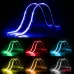 Paski LED COB do samochodu wielobarwne multi kolor RGB z pilotem 2x30cm 12V AMIO-04579