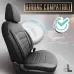 Komplet pokrowców na fotele samochodowe OTOM INSPIRE 3501 BLACK ECO-LEATHER 3-ZIP